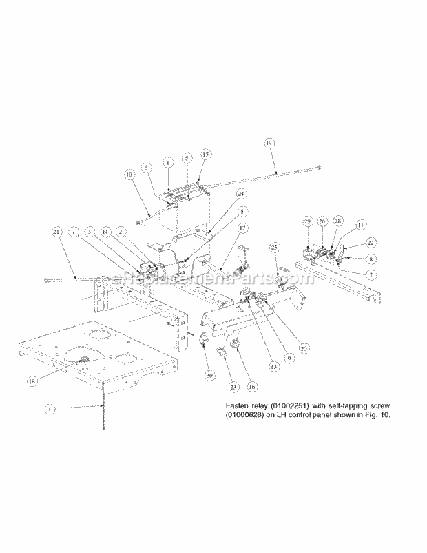 Electrical Assembly Kawasaki Diagram and Parts List for M48-KW 53CB5DAV750-19-HP-OHV Cub Cadet Lawn Tractor